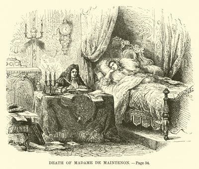 Tod von Madame de Maintenon von French School