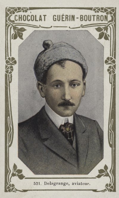 Delagrange, aviateur (farvet foto) af French School