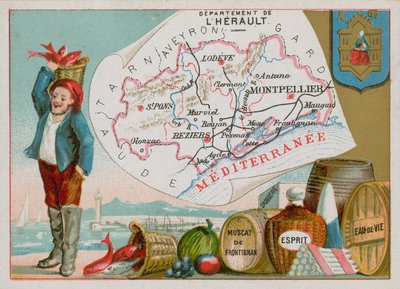 Department of Herault i det sydlige Frankrig af French School