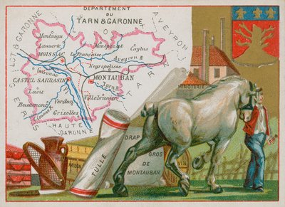 Departement Tarn et Garonne i det sydvestlige Frankrig af French School