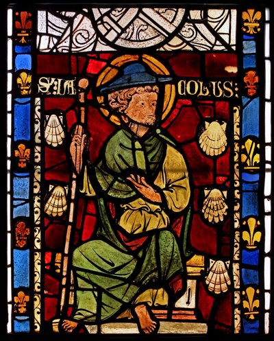 Afbilder St James: grisaille fra Chapelle du Chateau, Rouen? af French School