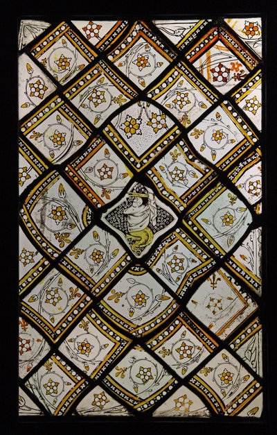 Viser et grisaille-panel, oprindeligt fra klosteret St. Denis af French School