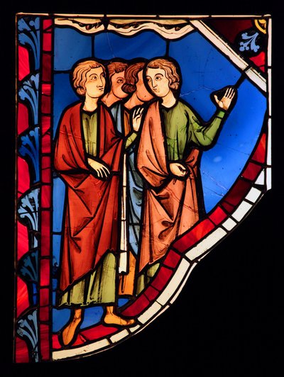 Afbilder en gruppe mennesker, ex Ste Chapelle, Bay G af French School