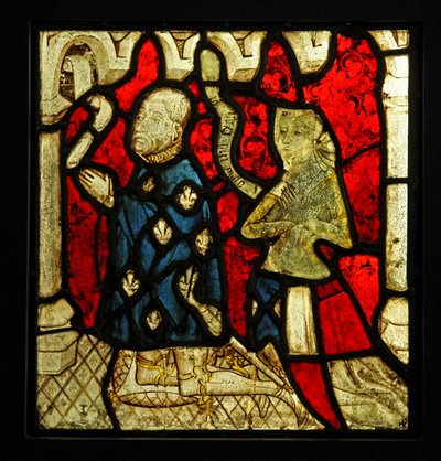 Viser to døre, oprindeligt fra Church of Betton, Bretagne af French School
