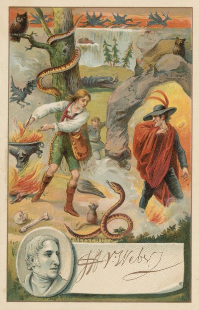 Der Freischuetz (skytten), opera af Carl Maria von Weber af French School