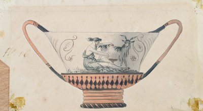 Entwurf für den Rambouillet-Milchservice, Sèvres-Werkstatt von French School