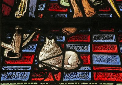 Detalje fra Sankt Sebastians martyrium - en hund af French School
