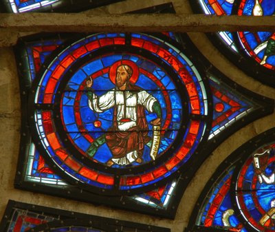 Detalje fra østrosenvinduet: St. Paul af French School