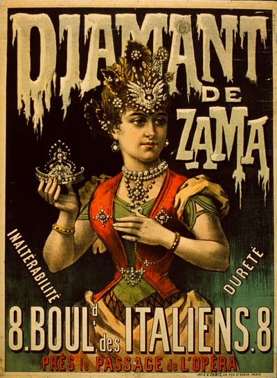 Zama diamant plakat af French School