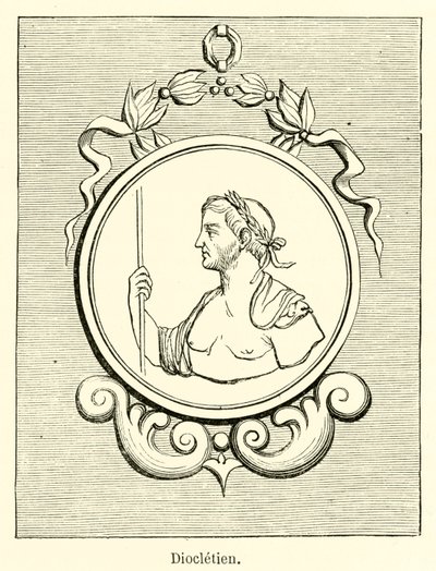 Diocletien (gravering) af French School
