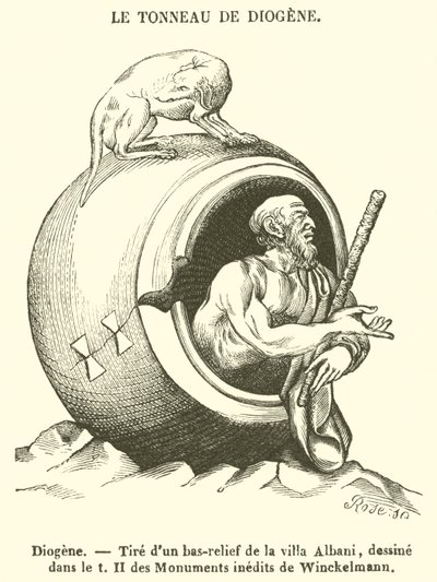 Diogene (engraving) af French School