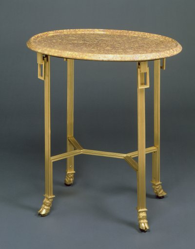 Vejviser Gueridon, ca. 1799 (ormolu og marmor) af French School