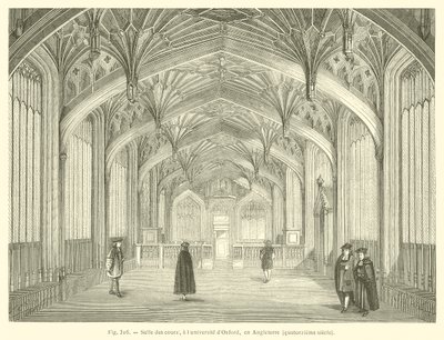 Divinity School, Bodleian Library, Oxford (gravering) af French School