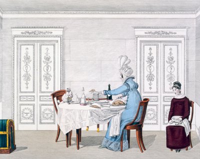 Dog Mania, tallerken 106 fra Le Bon Genre, 1818 af French School