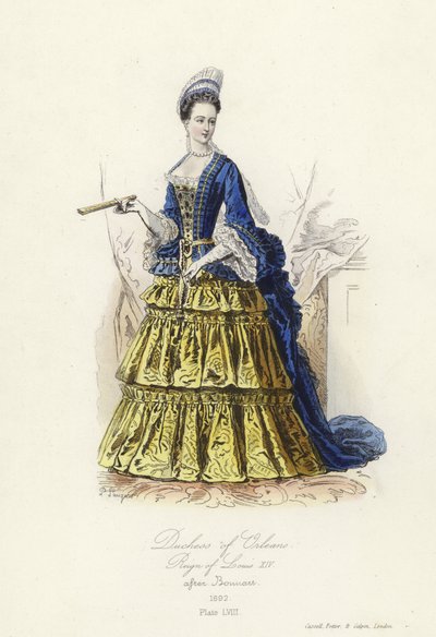 Hertuginde af Orleans, regeringstid af Ludvig XIV af Frankrig af French School