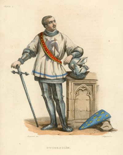 Duguesclin (farvet gravering) af French School
