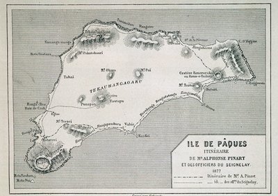 Påskeøen (Rapa Nui): rejseplan af Mr. Pinart af French School