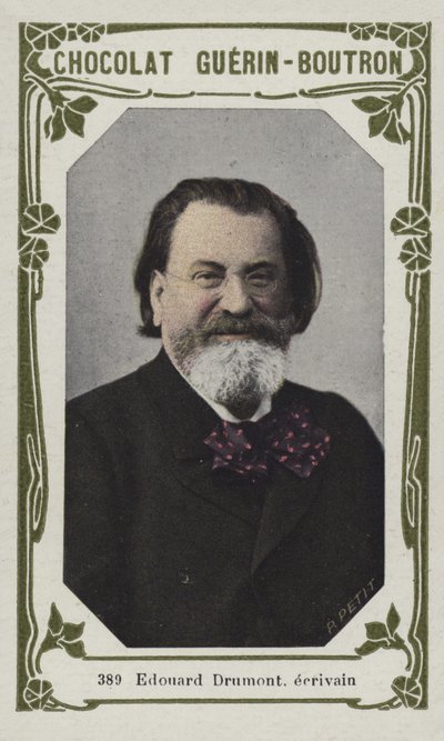 Edouard Drumont, ecrivain (farvet foto) af French School