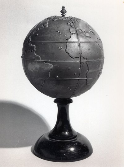 Pædagogisk globus for blinde (bronze) (s/h foto) af French School