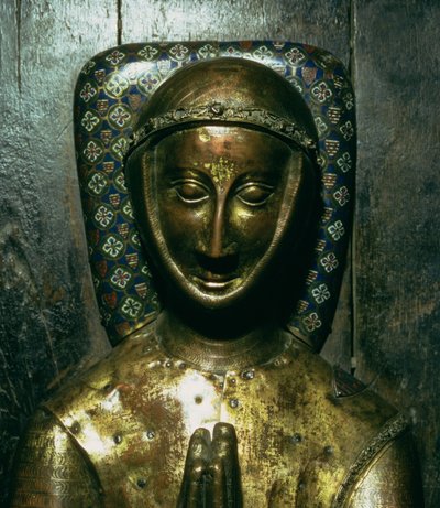 Billede af William de Valence (d.1296) Jarl af Pembroke, Limoges (kobberbelagt træ) af French School