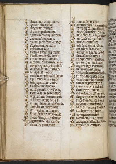Egerton MS 881 f.65v, Guillaume de Lorris og Jean de Meun, Roman de la Rose (vellum) af French School