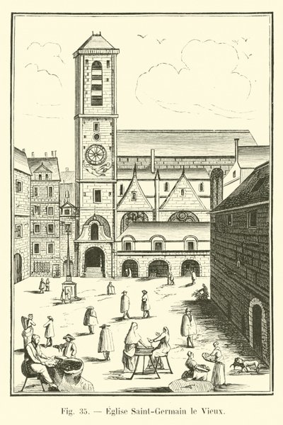Saint-Germain den Gamle kirke af French School