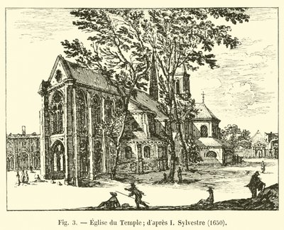 Tempel Kirke; efter I Sylvester, 1650 af French School