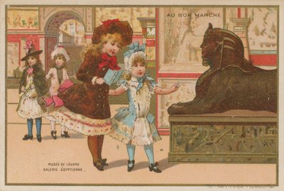 Egyptian Gallery, Louvre Museum, Paris af French School