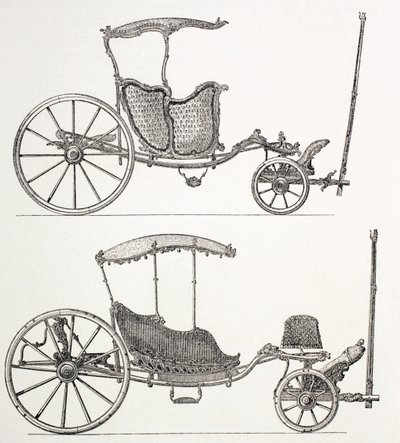 Franske vogne fra det attende århundrede, 1875 af French School