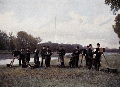 Elektrisk og optisk telegrafi - i "" Military Album"" af French School
