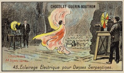 Elektrisk belysning til slangedansen (chromolitho) af French School