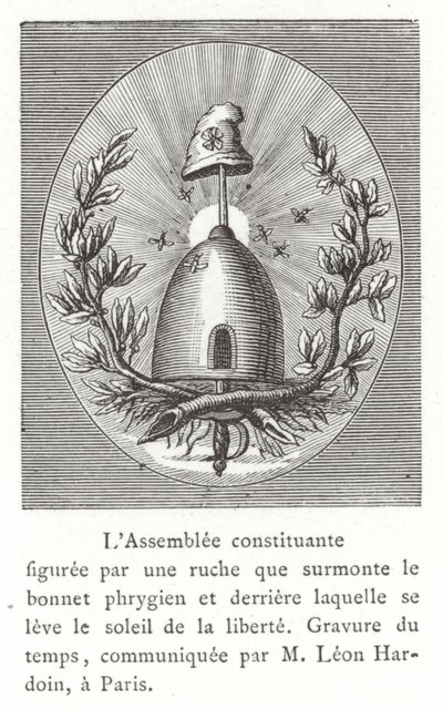 Emblem for den konstituerende forsamling, den franske revolution af French School