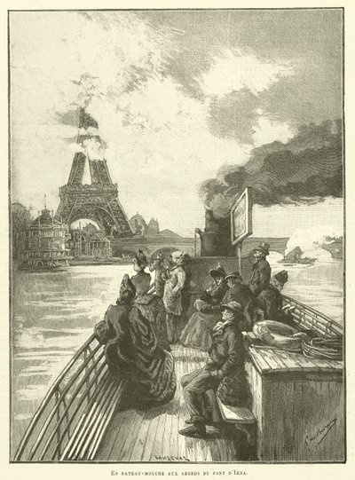 Med flodbåd nær Pont d