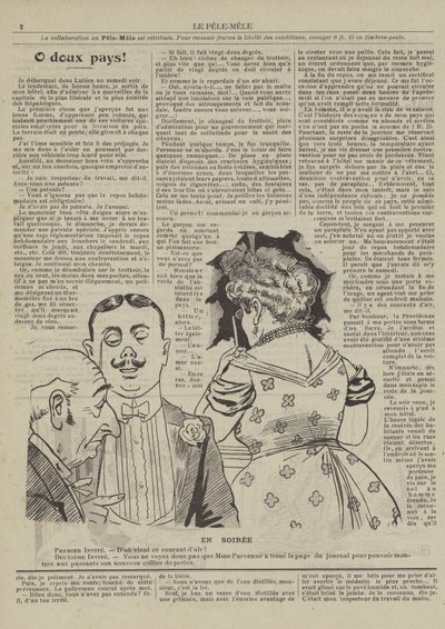 Om aftenen. Illustration til Le Pele-Mele af French School