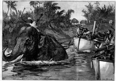 Indgravering i "The Illustrous World", 3. april 1886. af French School