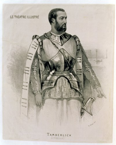 Enrico Tamberlick som Othello, fra The Illustrated Theatre af French School