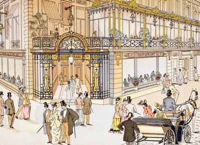 Indgang til restauranten Le Maire i Paris, ca. 1895 af French School