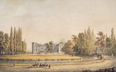 Indgang til parken og slottet ved Ermenonville, begyndelsen af det 19. århundrede af French School