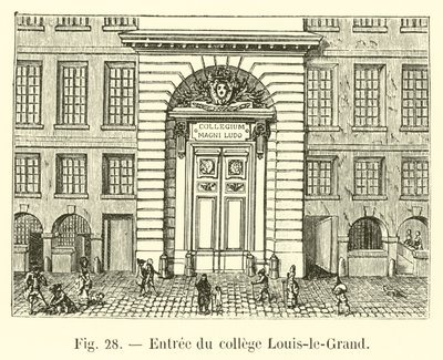 Indgang til Louis-le-Grand college af French School