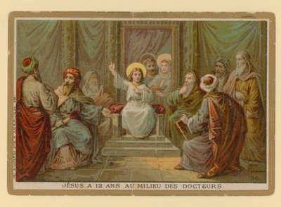 Episode i Jesu Kristi liv (chromolitho) af French School