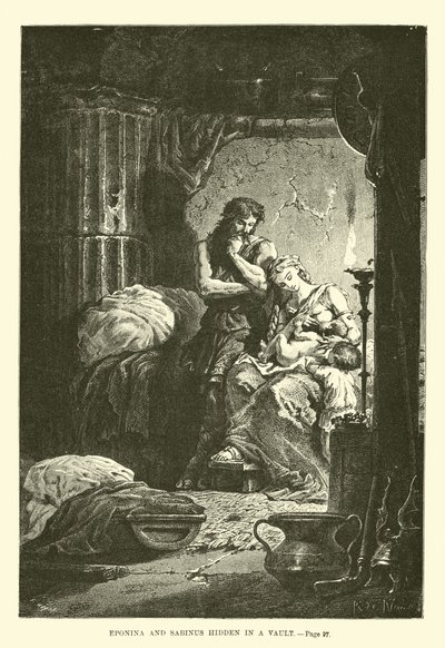 Eponina og Sabinus gemt i en hvælving af French School