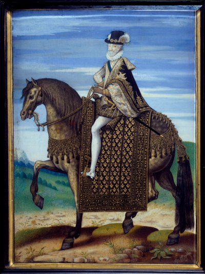 Ridesportræt af Henri IV (1553-1610) af French School