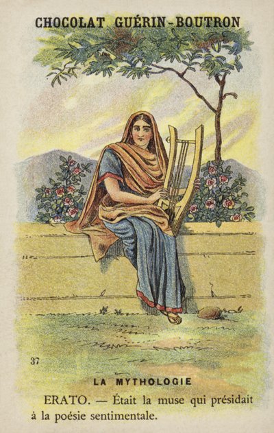 Erato, musen for lyrisk poesi af French School