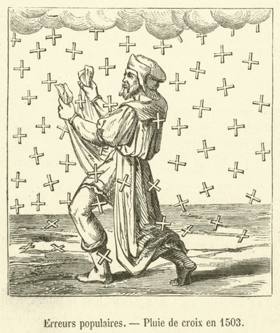 Populære fejl, Korsregn i 1503 (gravering) af French School
