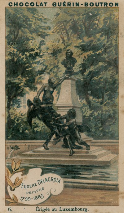 Eugene Delacroix, maler, 1799-1863, opført i Luxembourg af French School