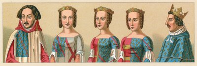 Kostüm des europäischen Mittelalters von French School