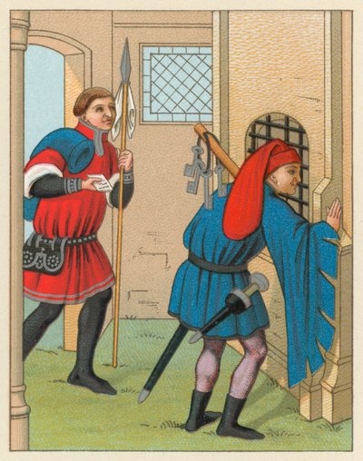 Europa middelalderen kostume af French School