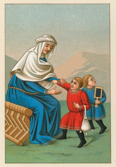 Europa middelalderdragt af French School