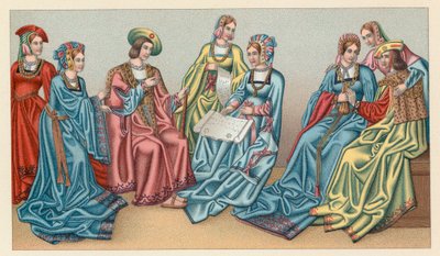 Europa XV-XVIth Cent kostume af French School