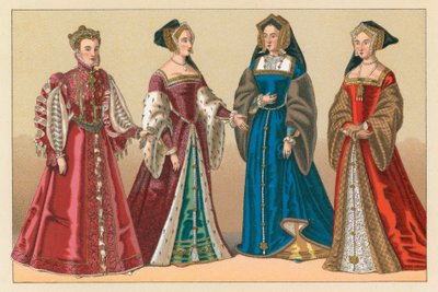 Europa XVI. århundrede kostume af French School